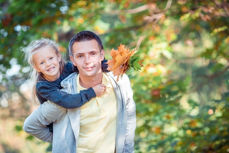 father with son